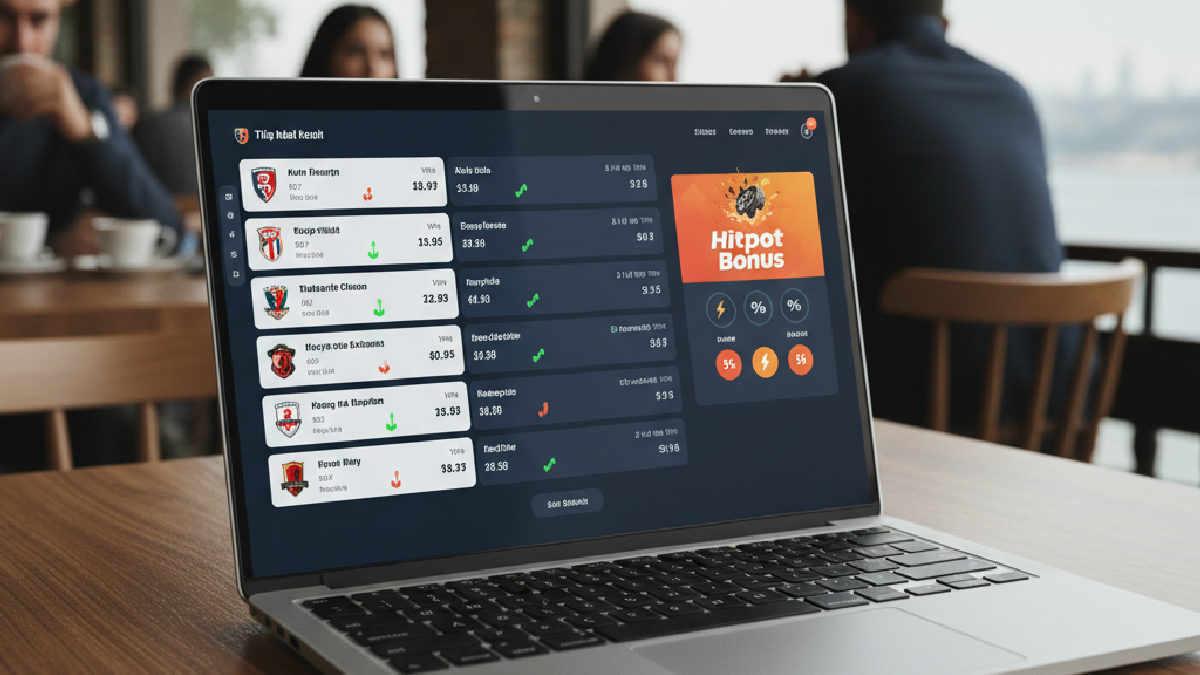 Hitpot bahis fırsatları dashboardu, canlı maçlar ve güncel bonus kampanyalarını gösteriyor.